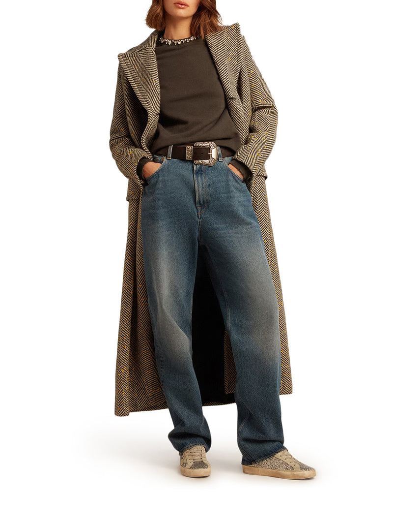 CREWNECK SWEATSHIRT WITH CRYSTALS