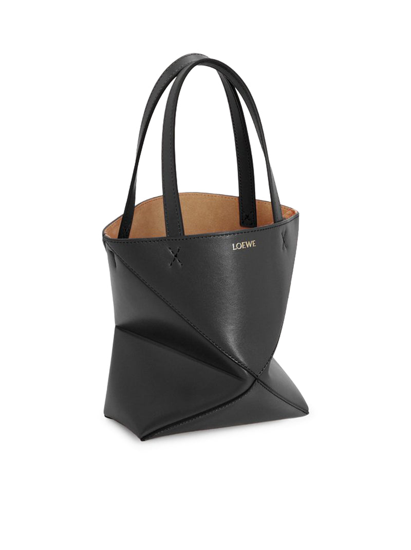 PUZZLE FOLD TOTE BAG IN POLISHED CALFSKIN