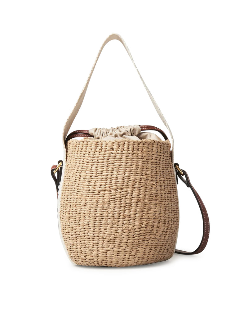 WOODY SMALL BASKET BAG IN NATURAL FIBERS