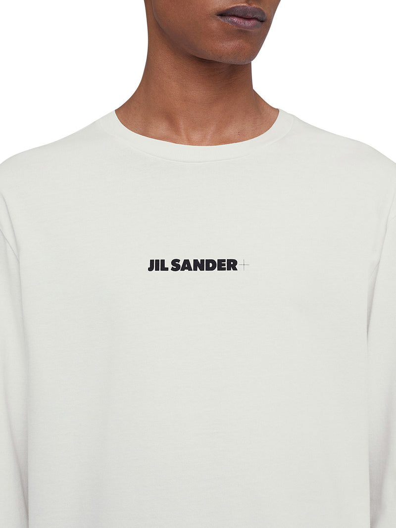 LONG SLEEVE T-SHIRT WITH ROUND NECK AND PRINTED LOGO ON THE CHEST