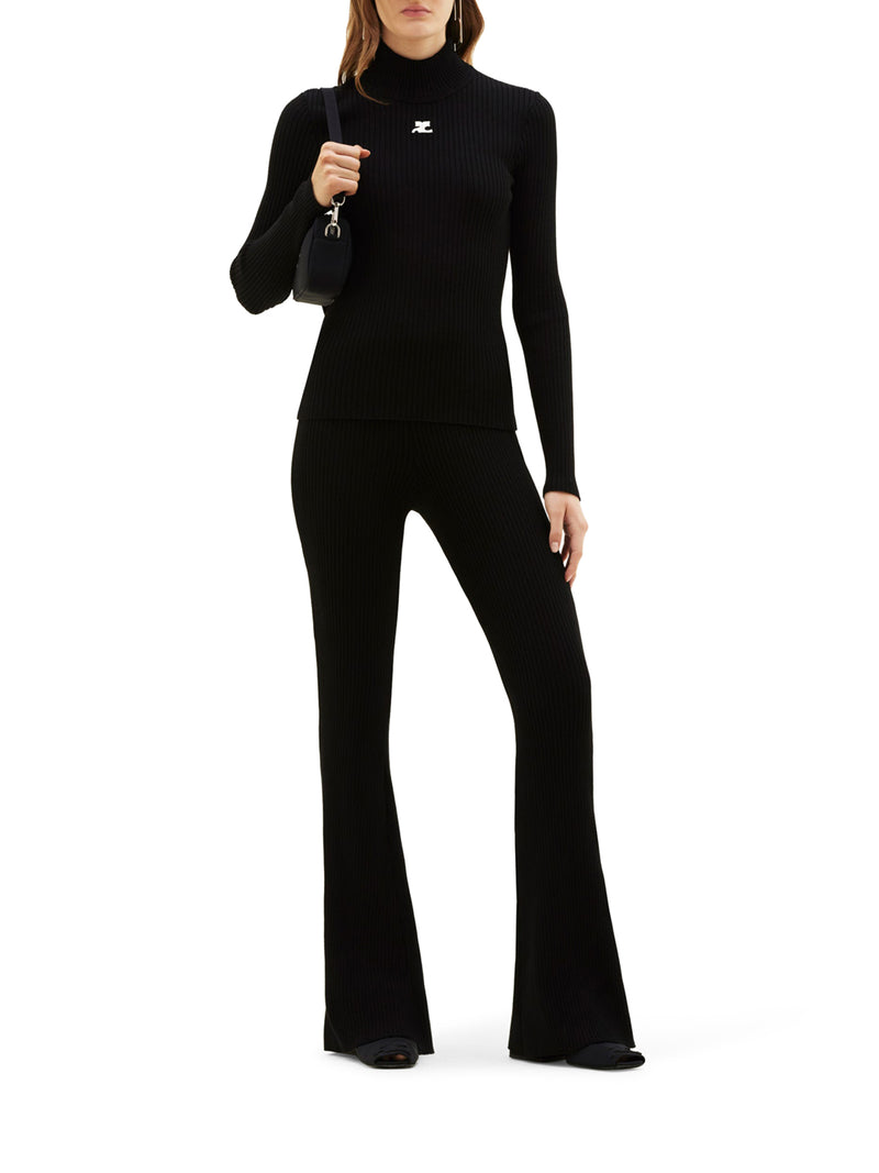 REEDITION RIB KNIT MOCKNECK SWEATER