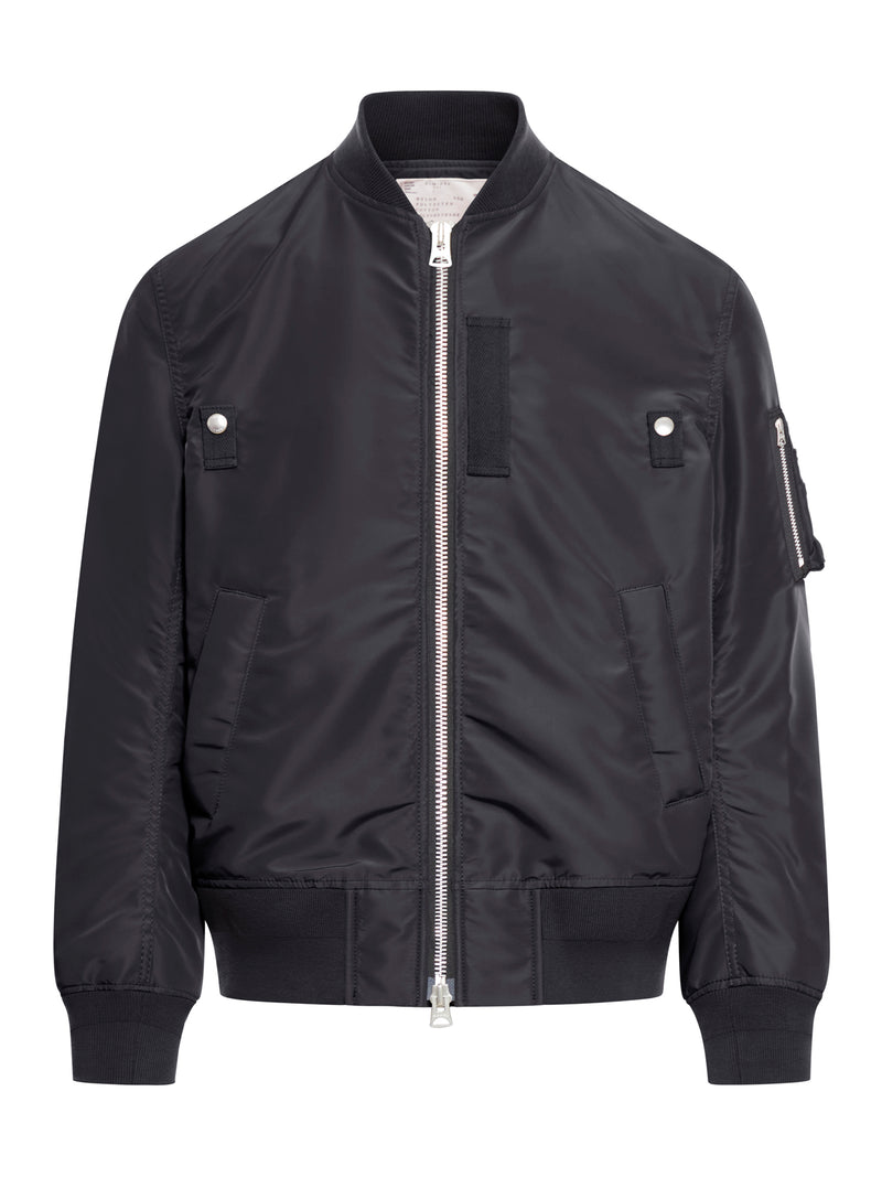 NYLON TWILL BOMBER JACKET