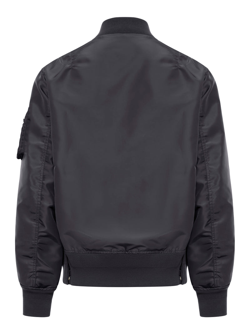 NYLON TWILL BOMBER JACKET