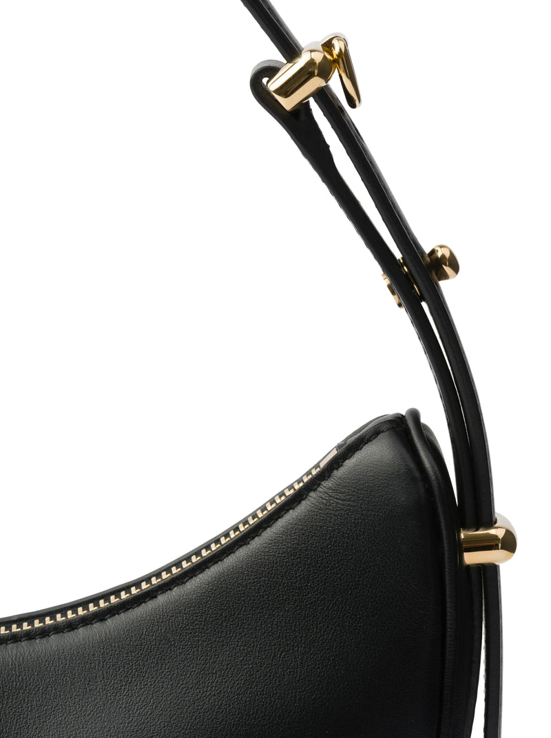 PRADA ARQUÉ LEATHER SHOULDER BAG