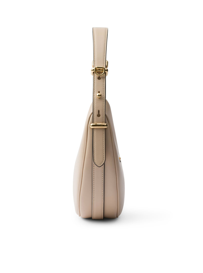 PRADA ARQUÉ LEATHER SHOULDER BAG