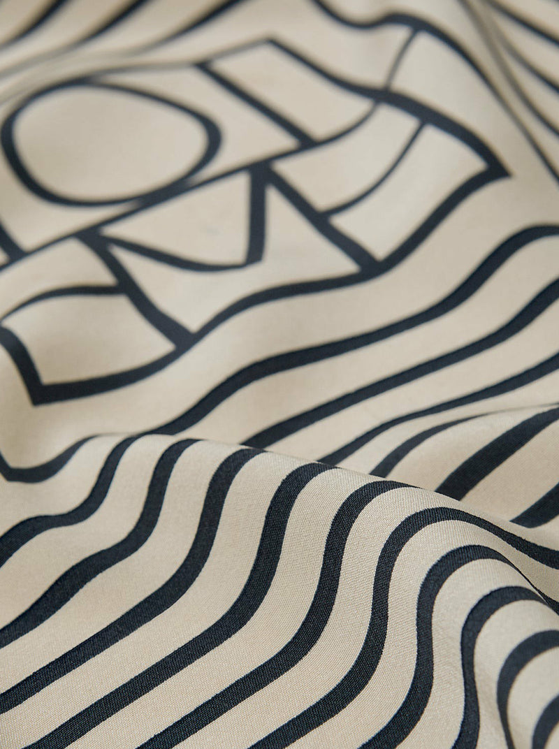 SIGNATURE MONOGRAM SILK SCARF