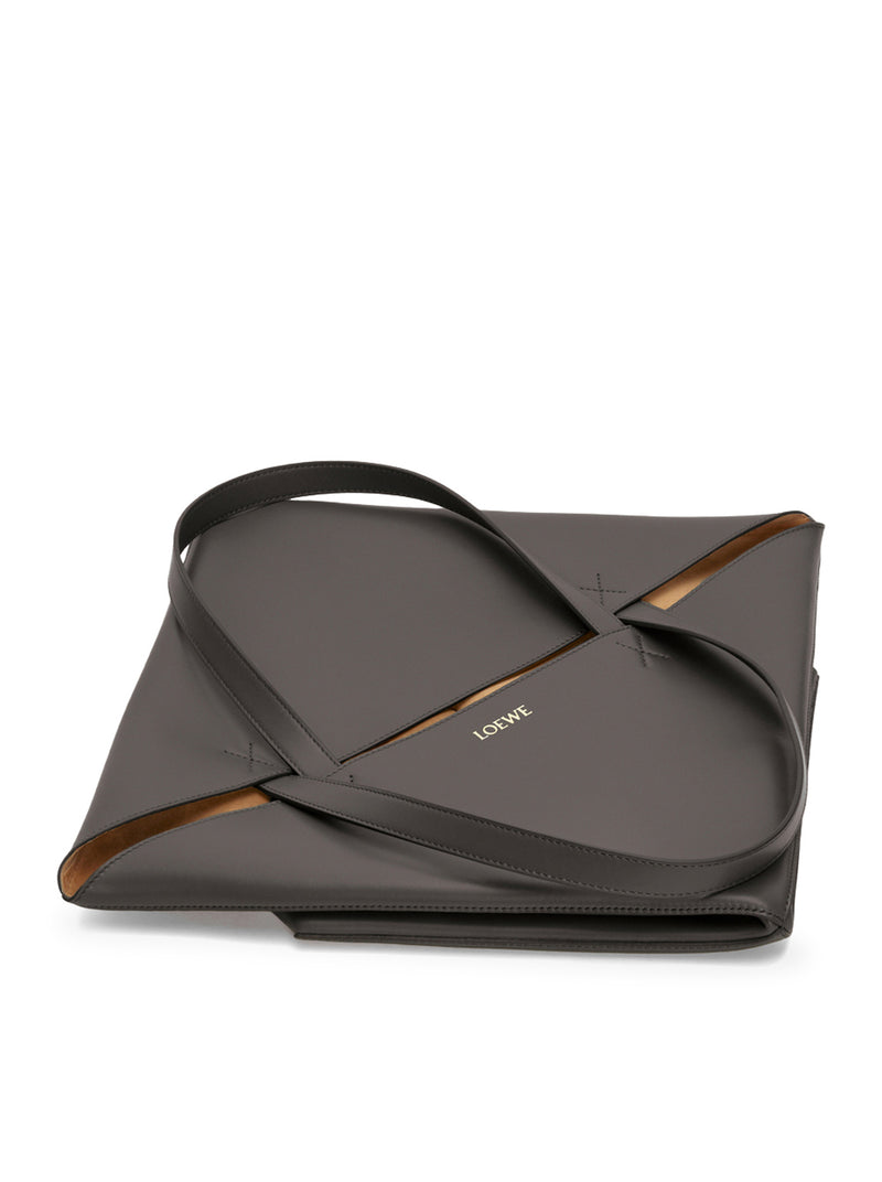 PUZZLE FOLD TOTE XL BAG IN POLISHED CALFSKIN