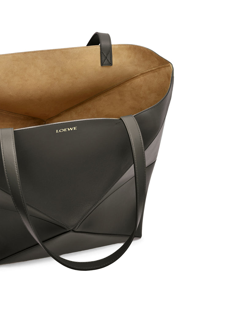 PUZZLE FOLD TOTE XL BAG IN POLISHED CALFSKIN