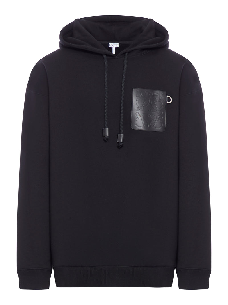 HOODIE WITH LOGO PATCH
