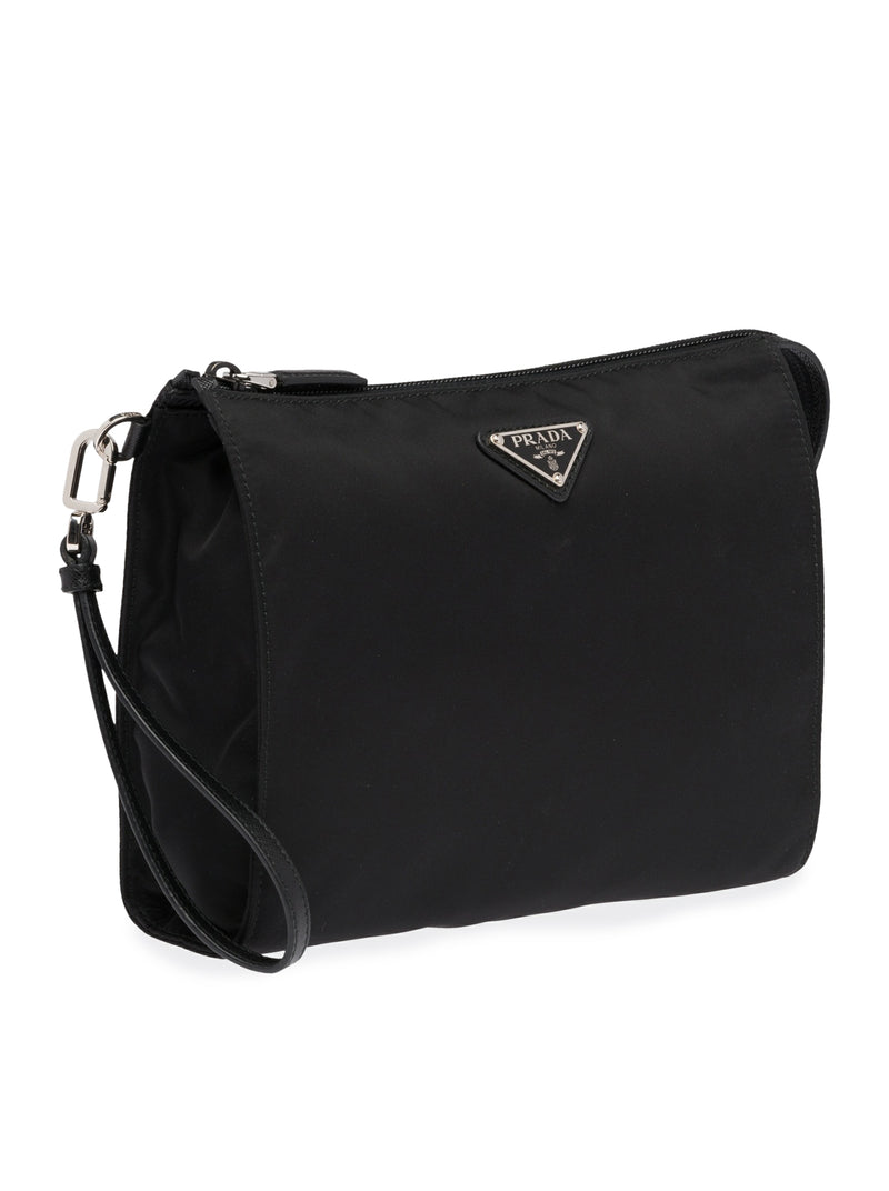 NECESSAIRE IN RE-NYLON AND SAFFIANO