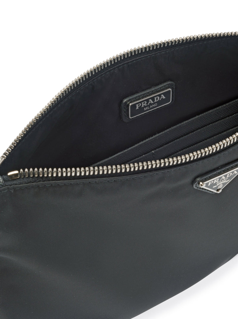 RE-NYLON POUCH IN SAFFIANO