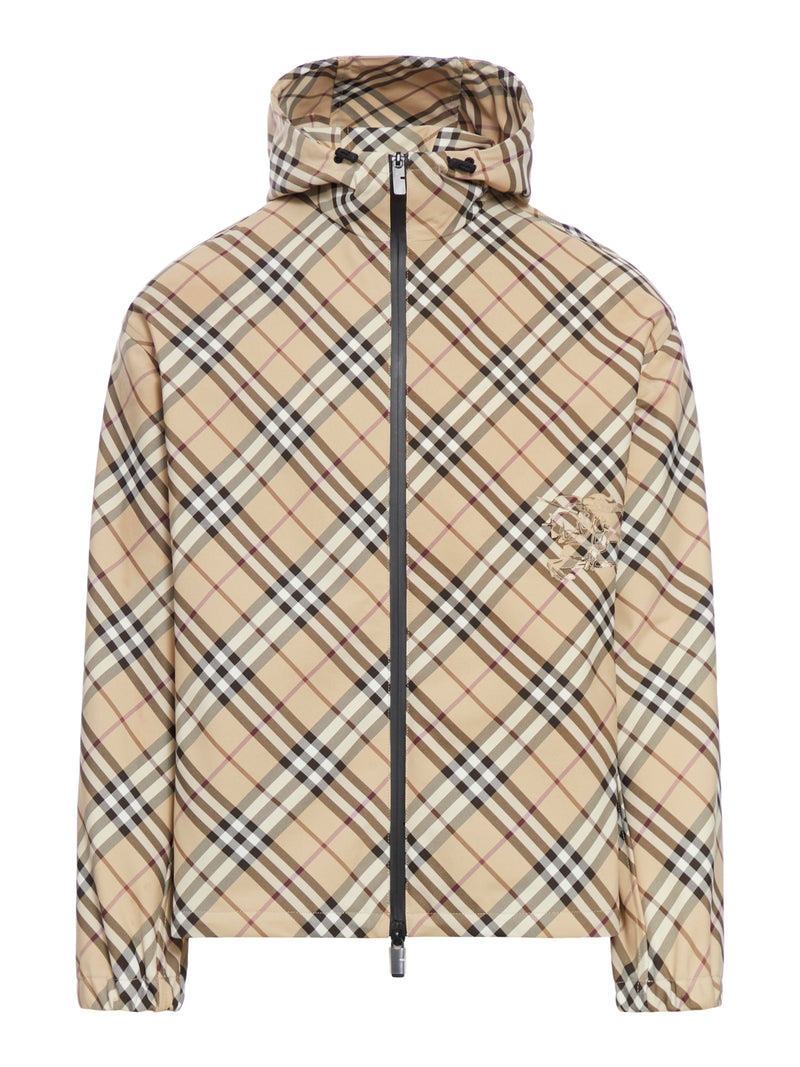 CHECK PRINT TWILL JACKET