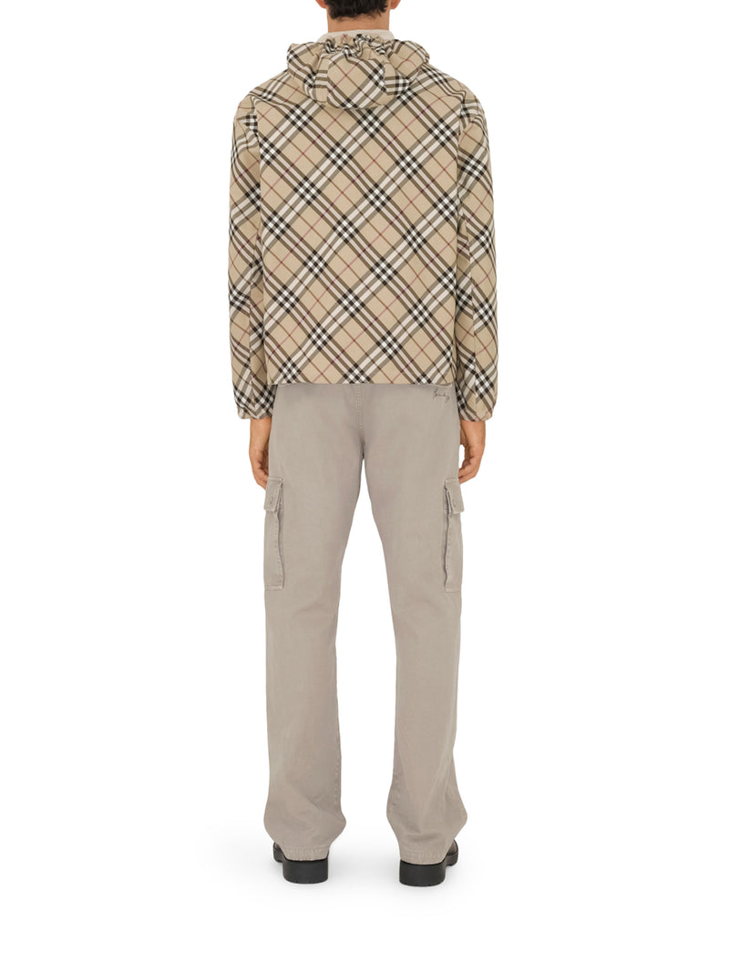 CHECK PRINT TWILL JACKET