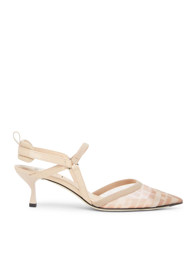 COLIBRI` LITE SLINGBACK WITH MEDIUM HEEL IN PINK MESH FF