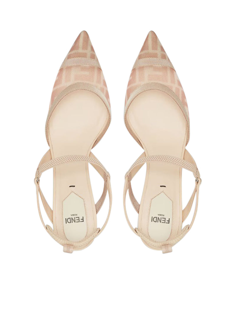 COLIBRI` LITE SLINGBACK WITH MEDIUM HEEL IN PINK MESH FF