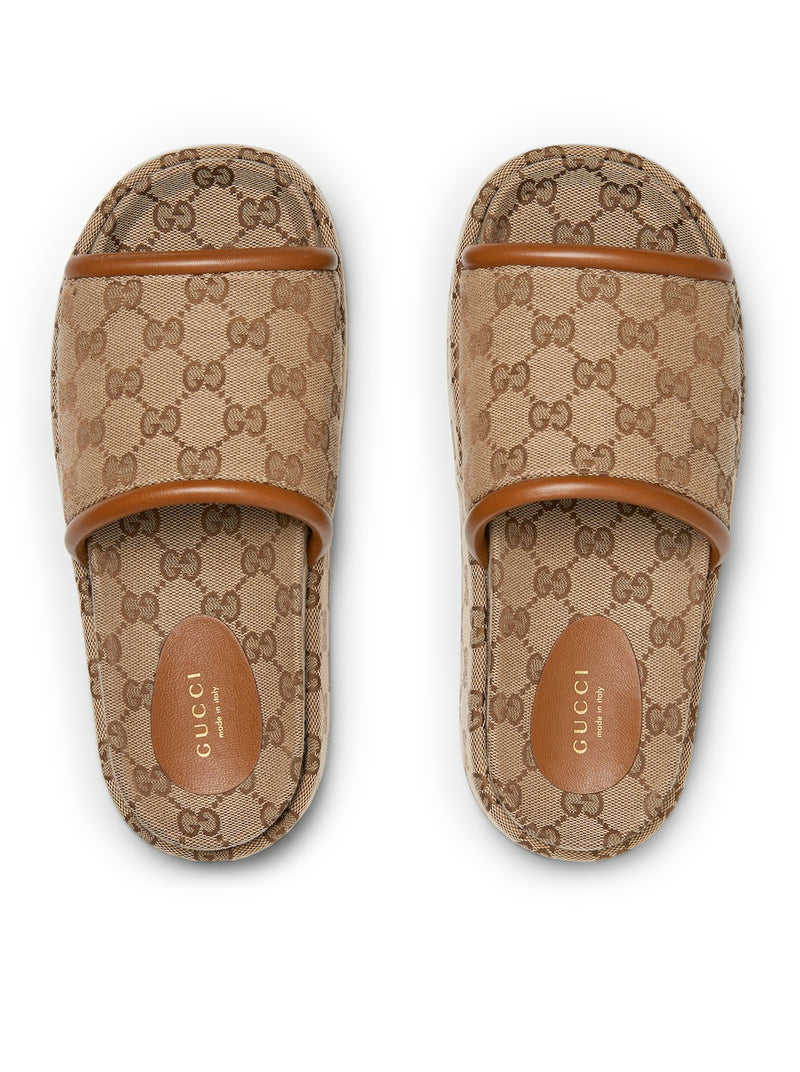 WOMEN`S PLATFORM SANDAL WITH GG