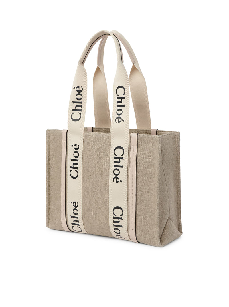 WOODY LINEN TOTE BAG