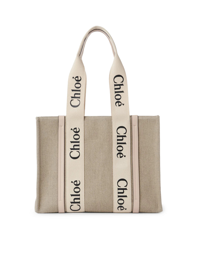WOODY LINEN TOTE BAG