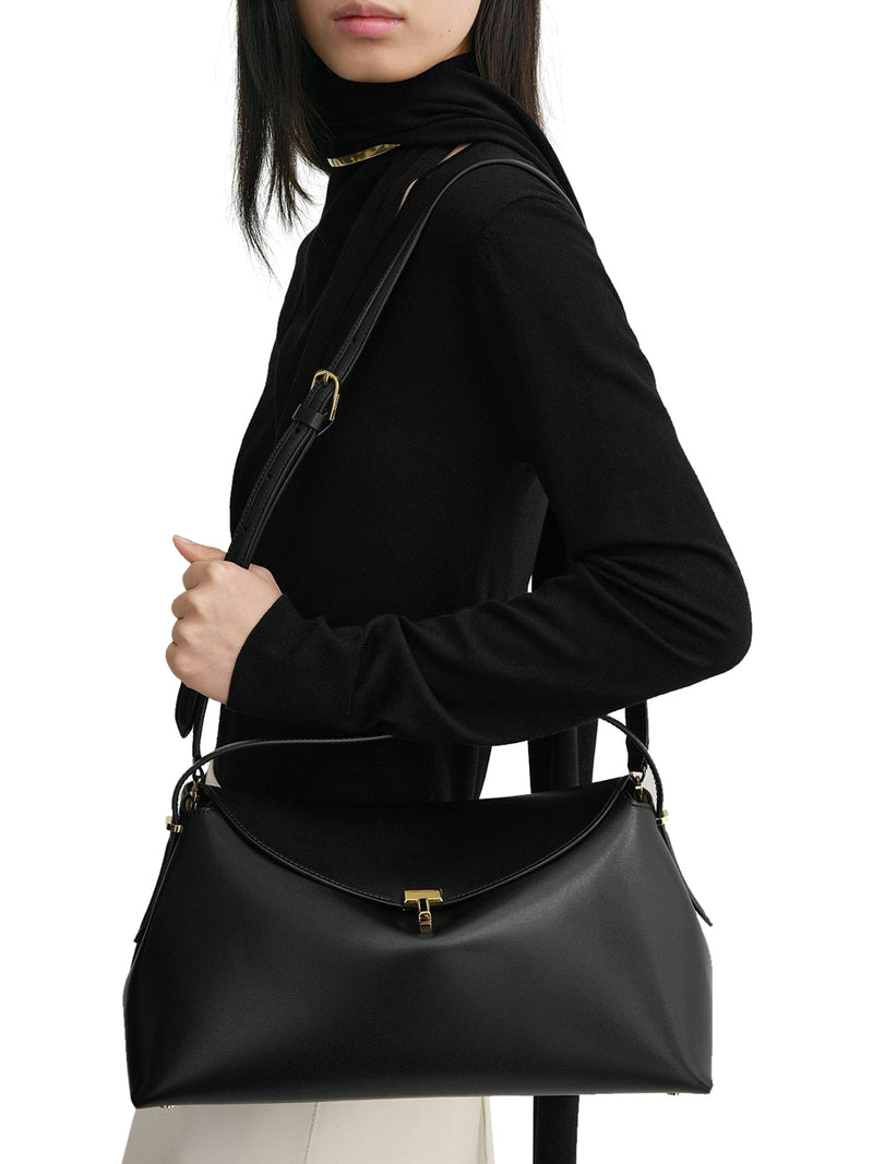 T-LOCK HANDBAG IN SMOOTH CALFSKIN