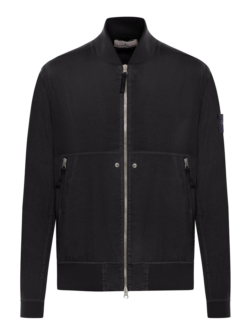 TECHNICAL FABRIC JACKET WITH COMPASS LOGO