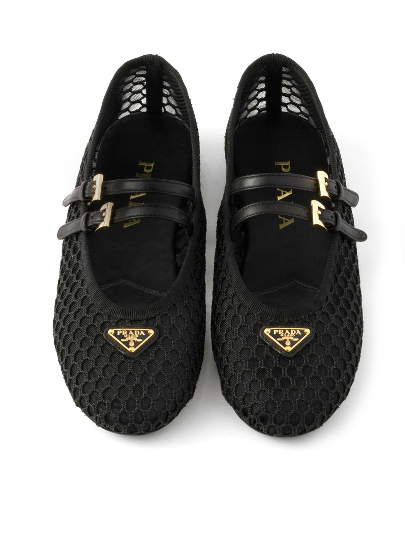 NET FABRIC BALLERINAS