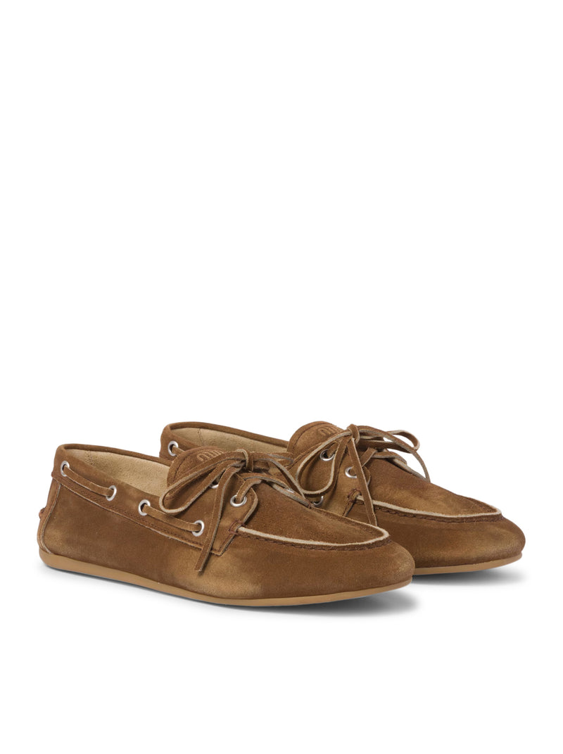 UNLINED LOAFERS IN DELAVE` SUEDE
