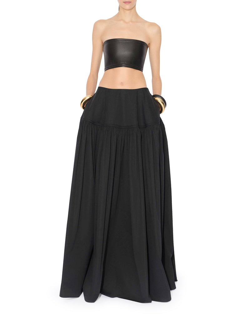 FULL VOLUME SKIRT IN COTTON POPLIN