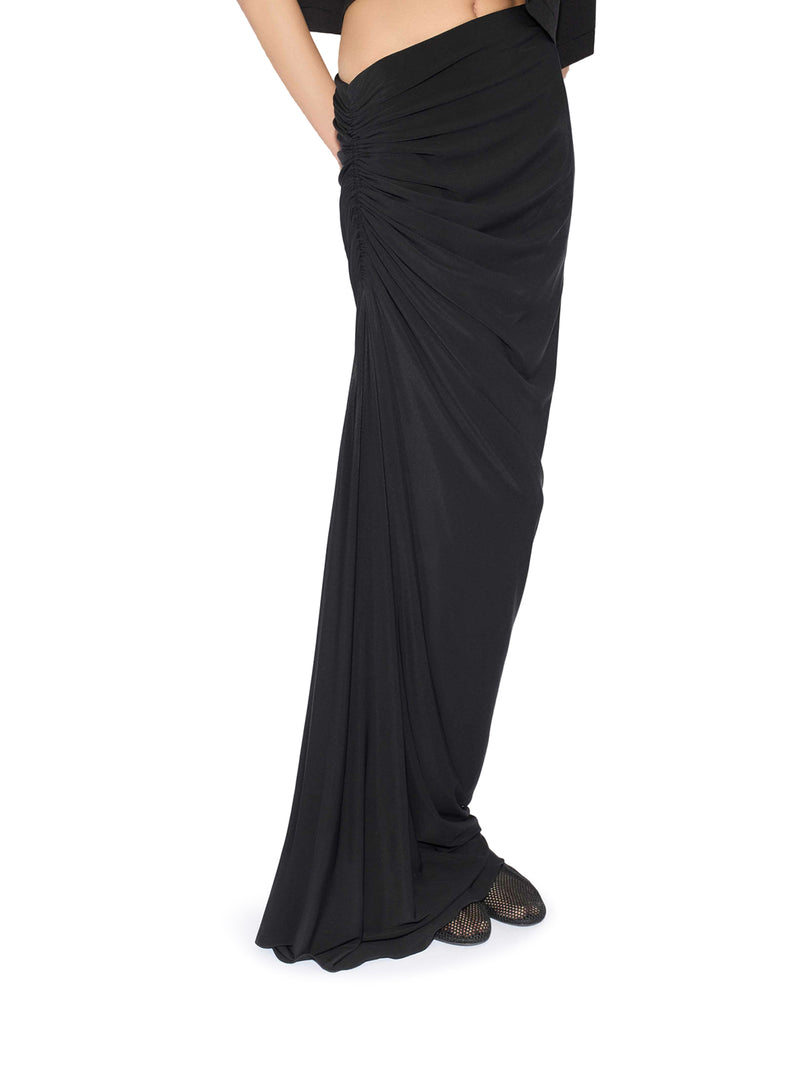 DRAPED JERSEY SKIRT