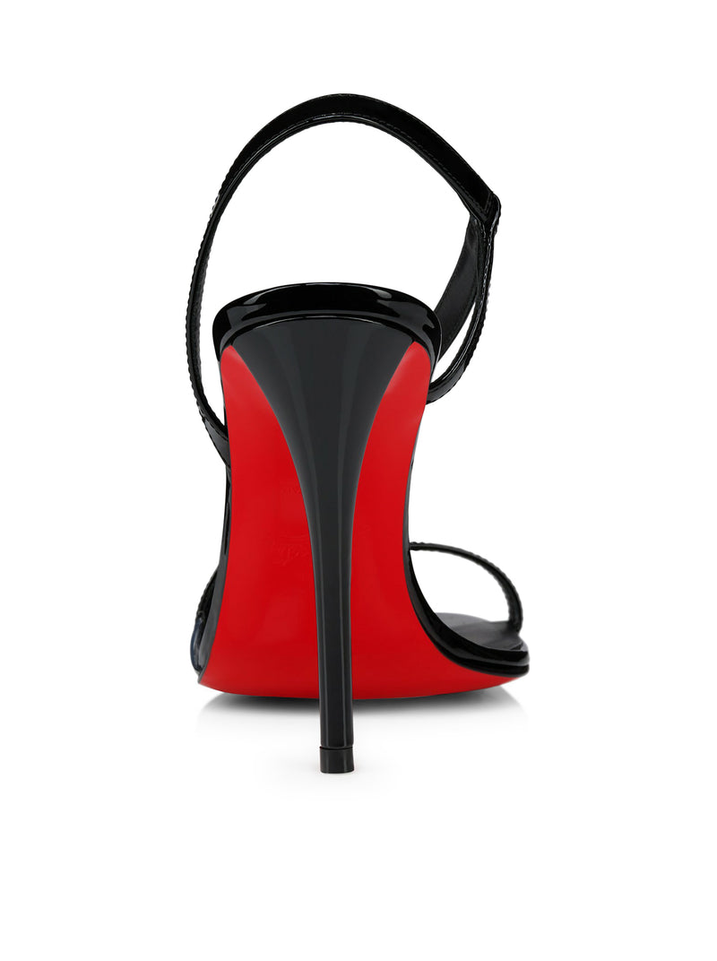 100MM PINK Z LEATHER SANDALS