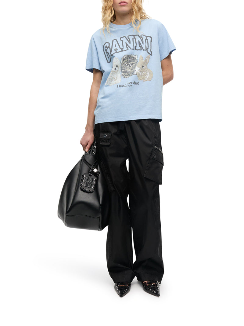 COTTON T-SHIRT WITH PRINT