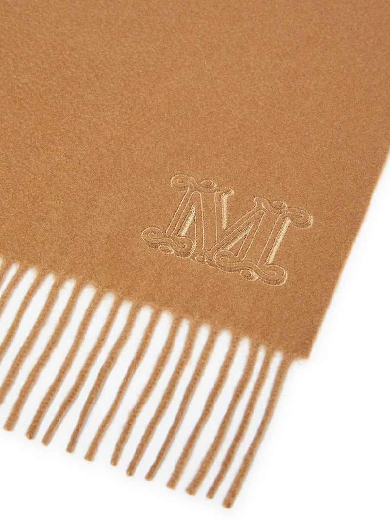 CASHMERE STOLE WITH MONOGRAM EMBROIDERY