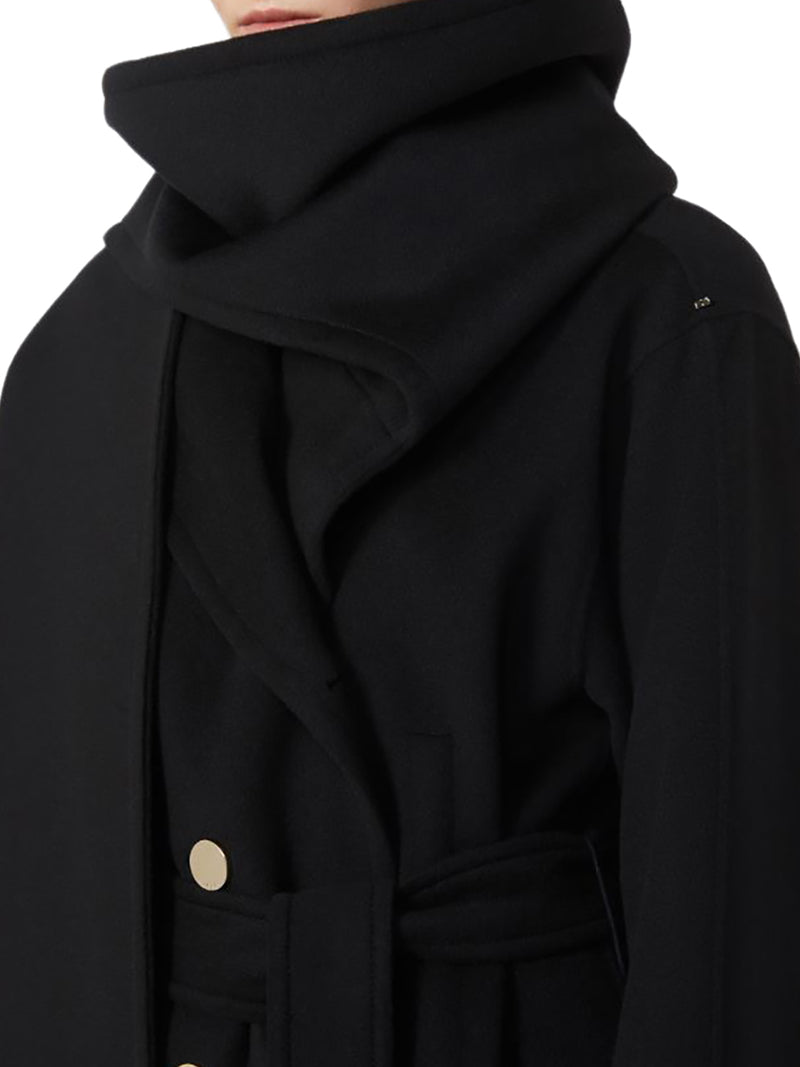 COAT WITH SCARF COLLAR