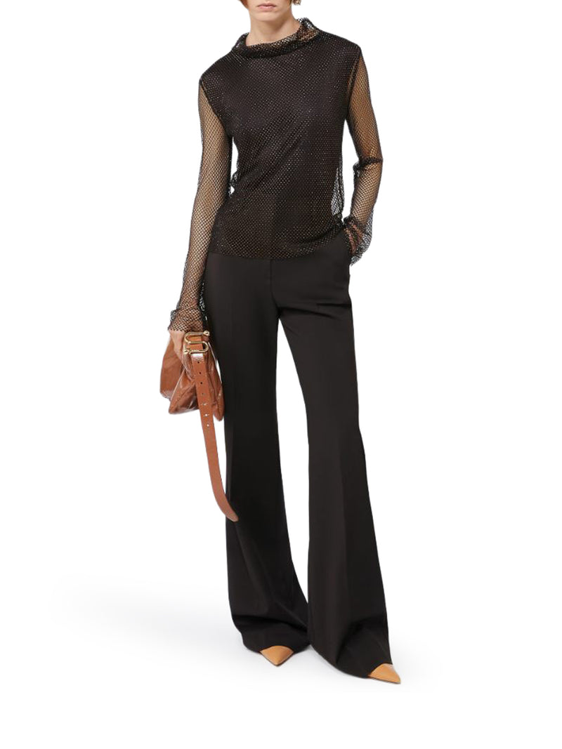 RHINESTONE MESH T-SHIRT