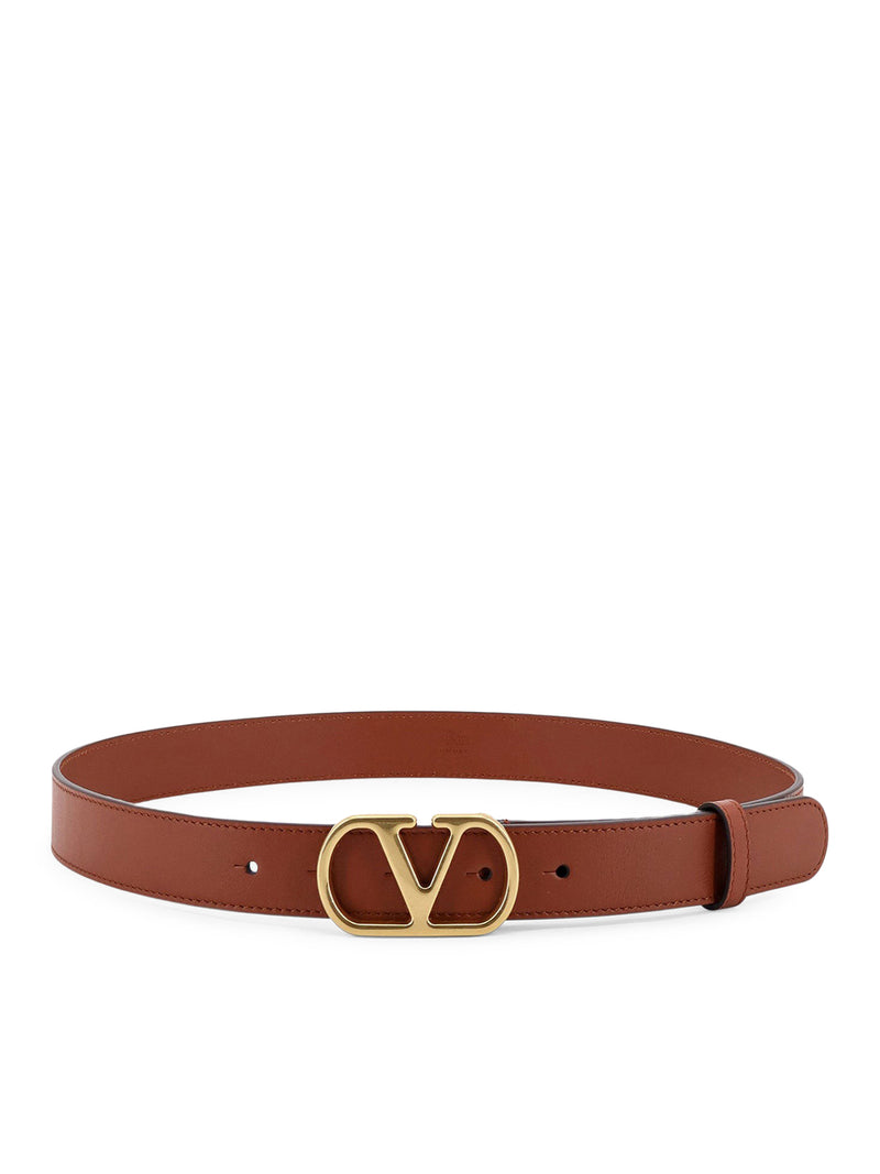 VLOGO LEATHER BELT