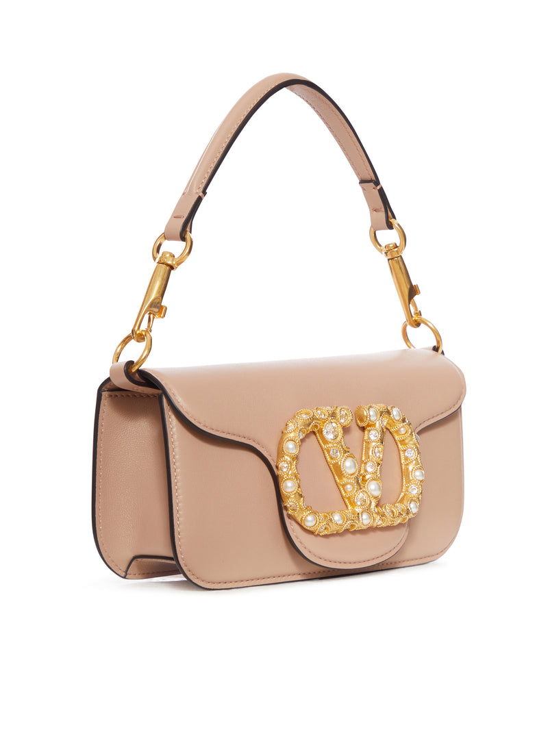 SMALL LOCO` CALFSKIN BAG WITH JEWEL LOGO