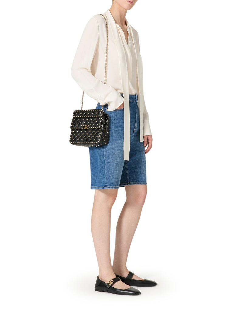 MEDIUM ROCKSTUD SPIKE NAPPA BAG