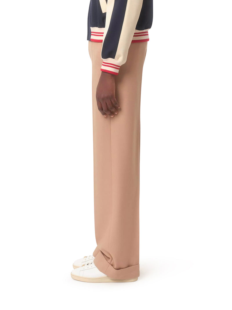 TAILORED GABARDINE TROUSERS