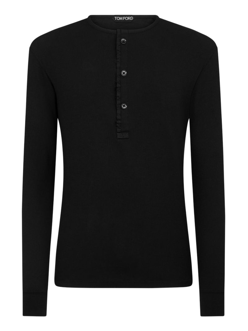HENLEY COTTON T-SHIRT