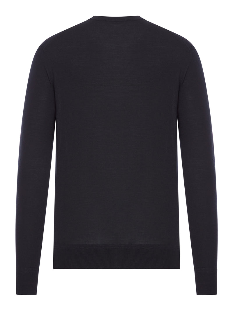 CREW NECK SWEATER IN PURE FINE WOOL
