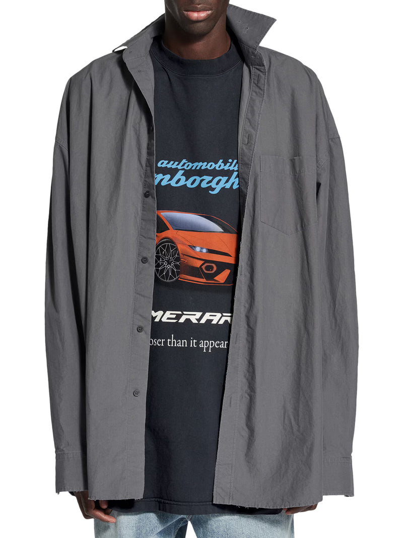 LAYERED POPLIN T-SHIRT