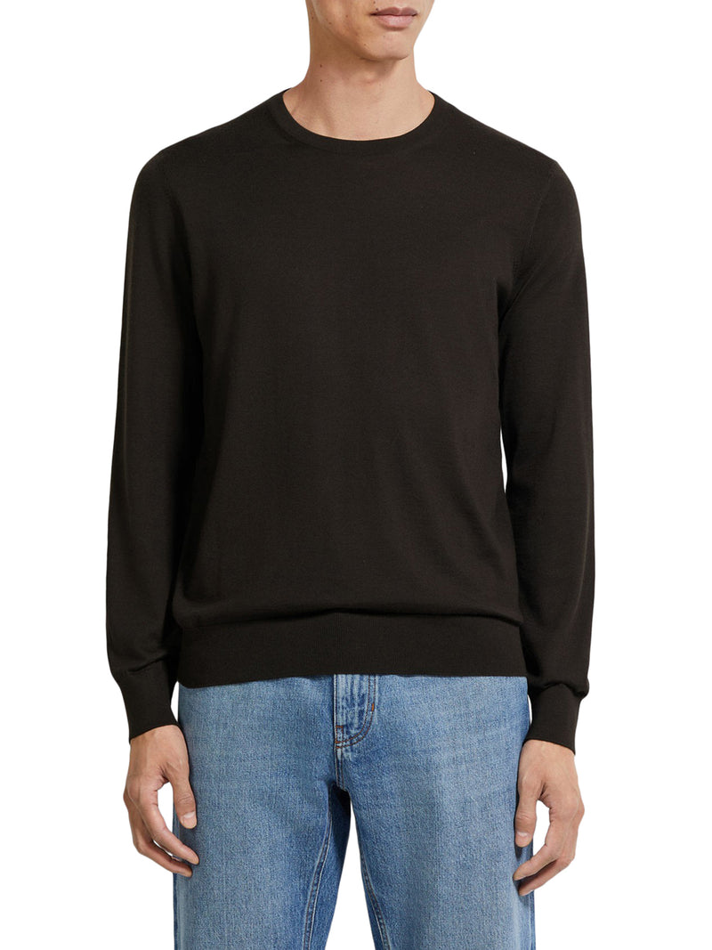 CREW NECK SWEATER IN CASHSETA MÉLANGE