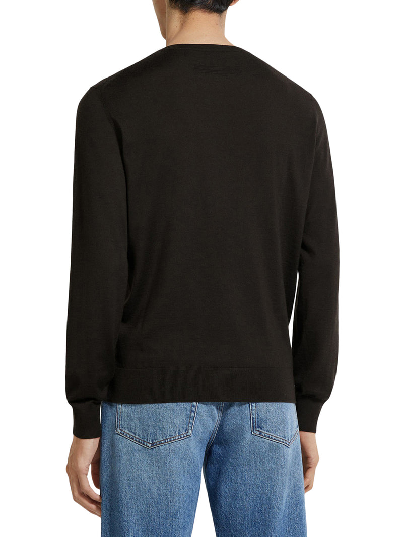 CREW NECK SWEATER IN CASHSETA MÉLANGE