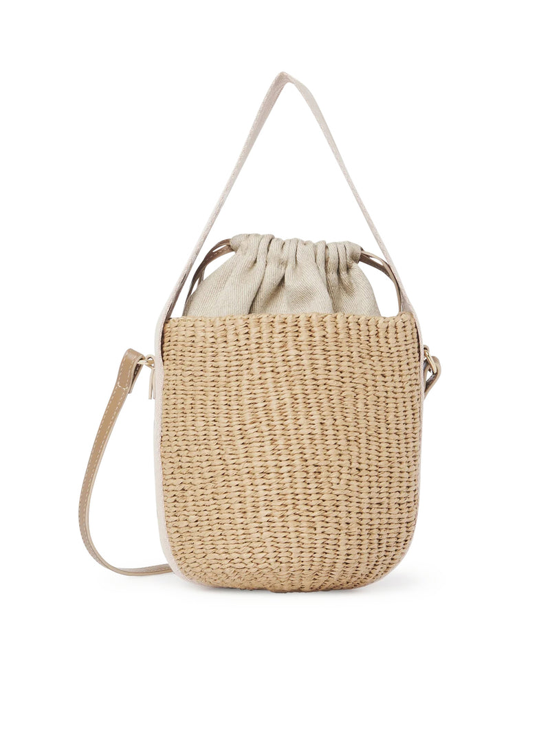 WOODY SMALL BASKET BAG IN NATURAL FIBRES