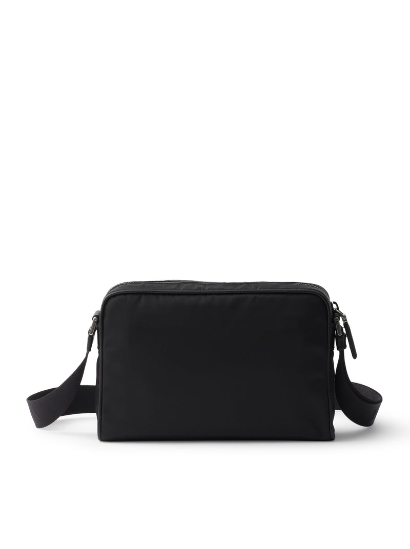 SMALL SHOULDER BAG IN RE-NYLON AND SAFFIANO