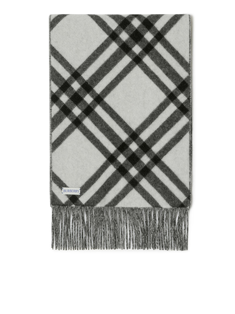 CHECK CASHMERE SCARF