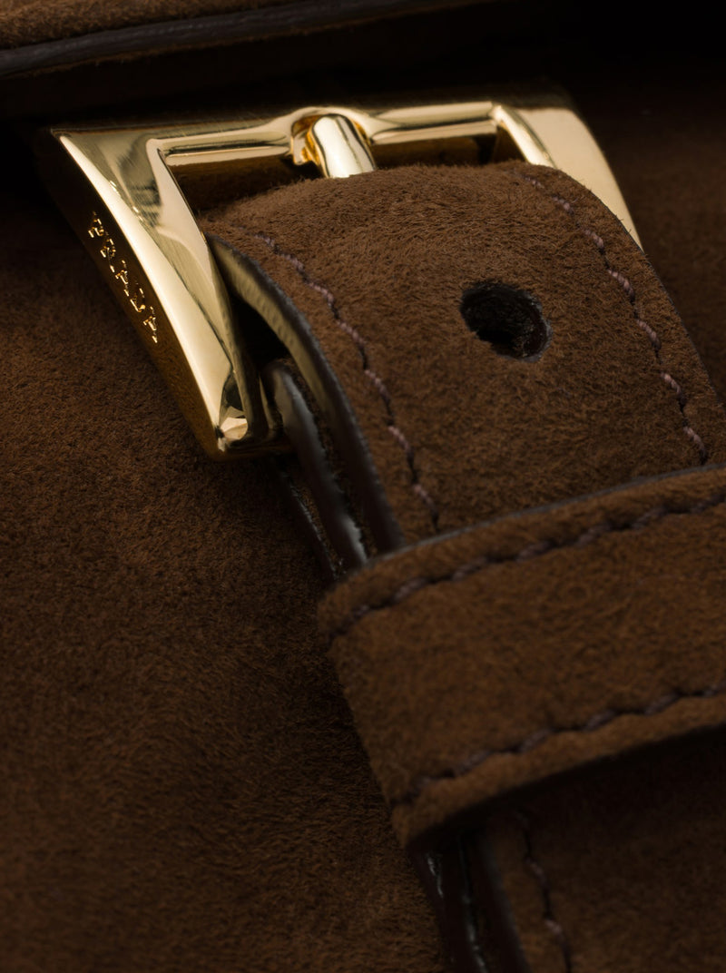 EXPLORE MEDIUM SUEDE SHOULDER BAG