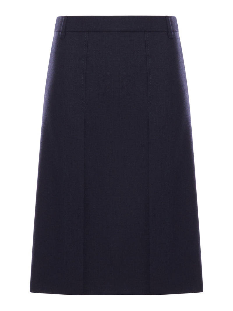 WOOL MIDI SKIRT