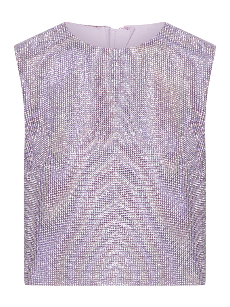 TOP WITH RHINESTONE