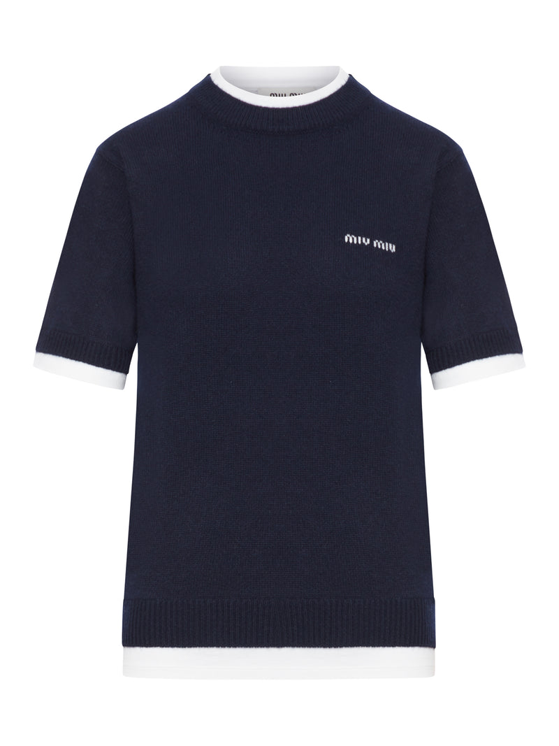 CASHMERE SHORT SLEEVE SWEATER