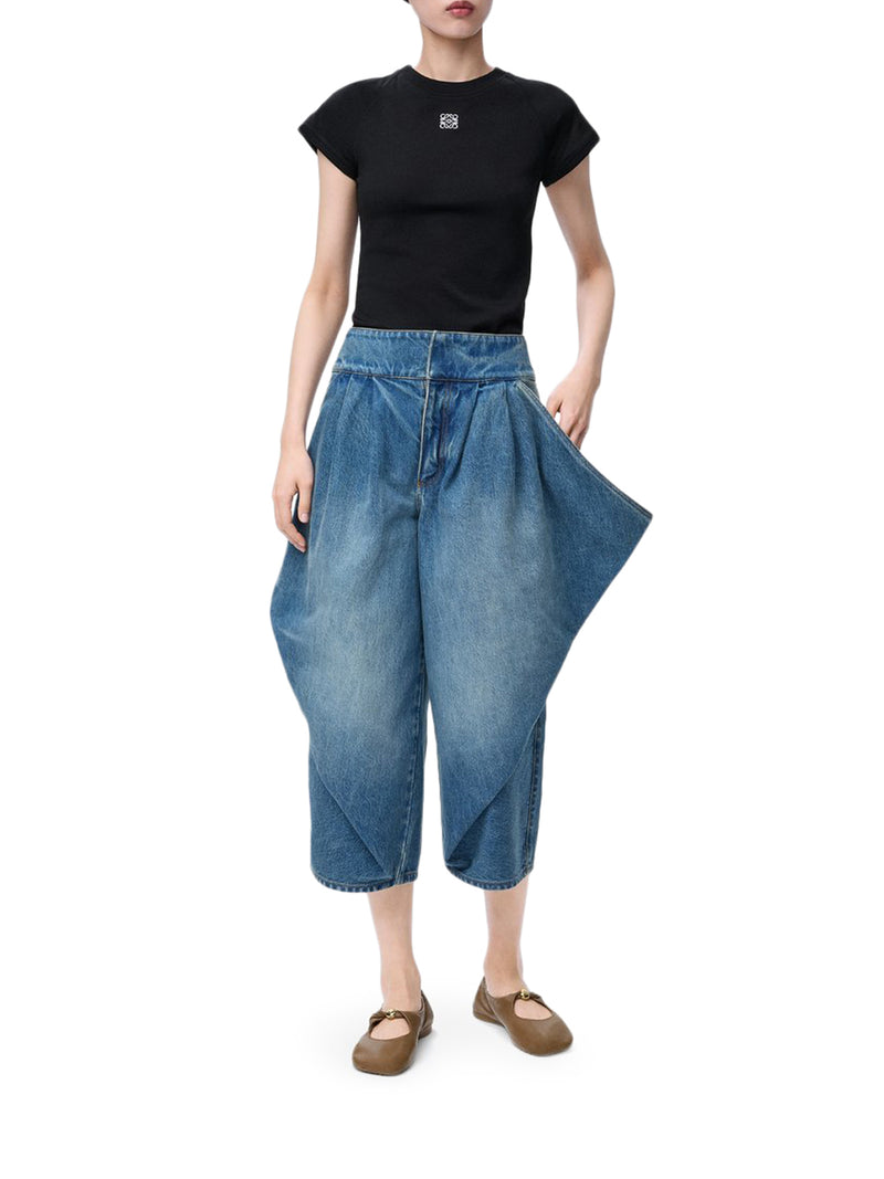 SLIM FIT COTTON T-SHIRT WITH ANAGRAM